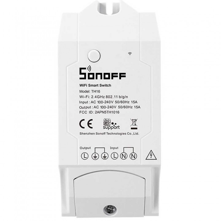  SONOFF TH16 Wi-Fi термореле 15А
