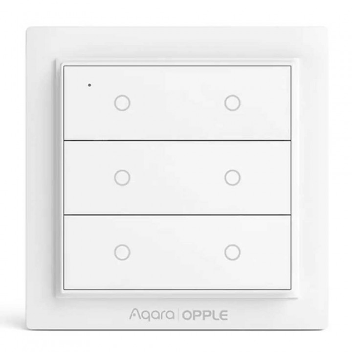 Умный выключатель беспроводной Xiaomi Aqara | OPPLE wireless scene switch ZigBee (6 кнопок) WXCJKG13LM White 