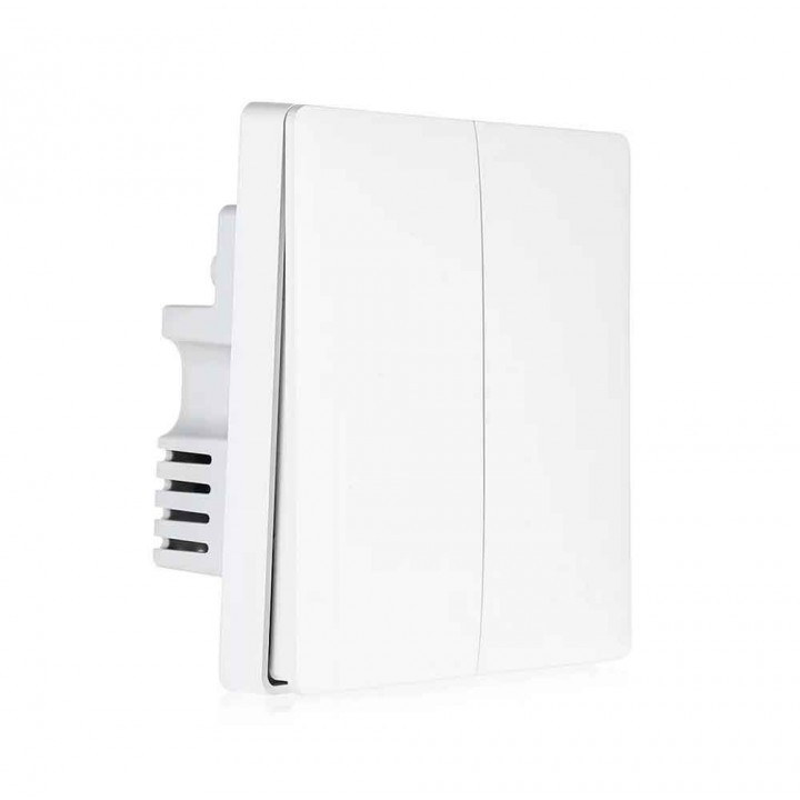 Дистанционный выключатель для Xiaomi Aqara Smart Light Switch (Двойной, встраиваемый, QBKG03LM) White 