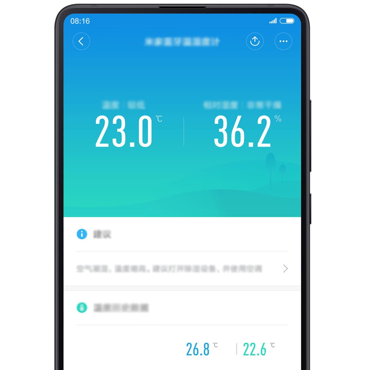 Датчик температуры и влажности Xiaomi Mijia Bluetooth Hygrothermograph